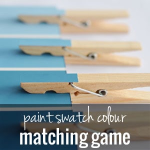 Paint swatch colour matching game | onelittleproject.com