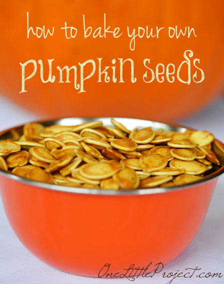 Here's a great recipe and some important tips about how to bake pumpkin seeds. Freshly roasted pumpkin seeds are healthy, delicious and kids love them!