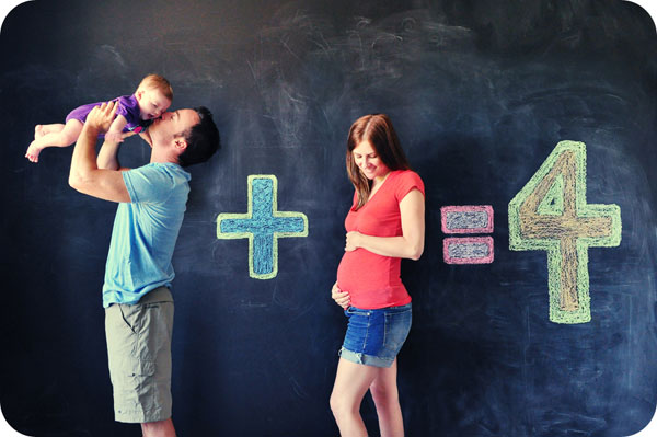 30+ Fun Photo Ideas to Announce a Pregnancy - Do The Math Announcement