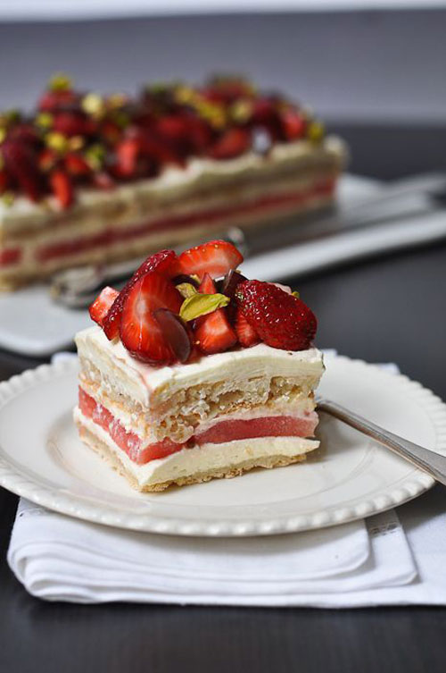 50+ Best Recipes for Fresh Watermelon - Strawberry and Watermelon Cake