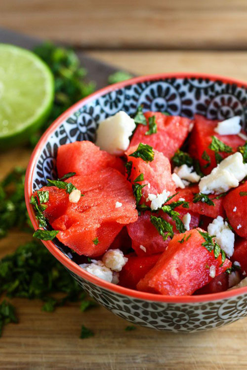 50+ Best Recipes for Fresh Watermelon - Watermelon Feta Salad