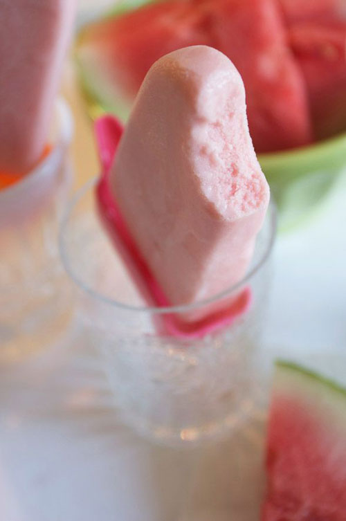 50+ Best Recipes for Fresh Watermelon - Watermelon Frozen Yogurt Popsicles