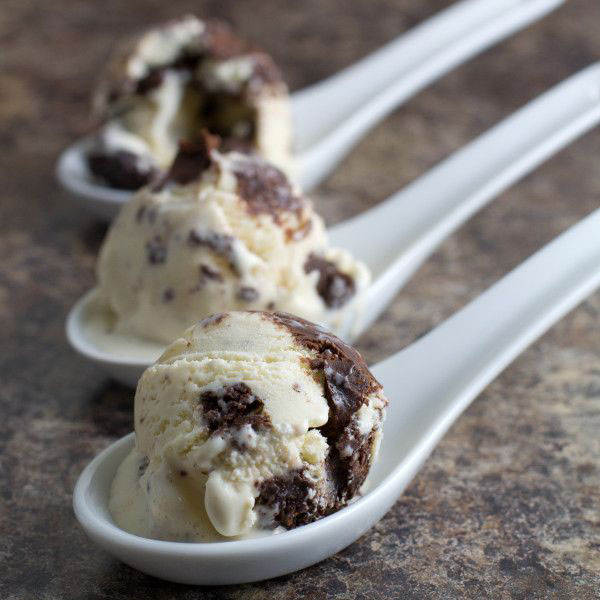 50+ Best Ice Cream Recipes - Brownie Fudge Ripple Ice Cream