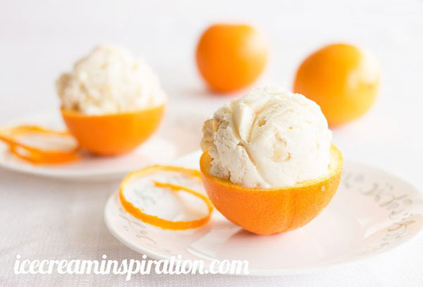 50+ Best Ice Cream Recipes - Orange White Chocolate Macadamia Nut Ice Cream