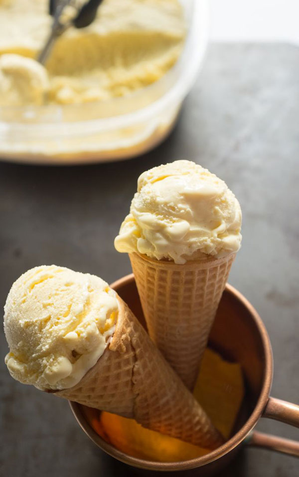 50+ Best Ice Cream Recipes - Spiked Eggnog Ice Cream
