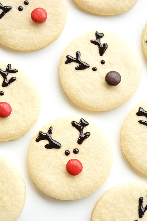 Easy Reindeer Sugar Cookies