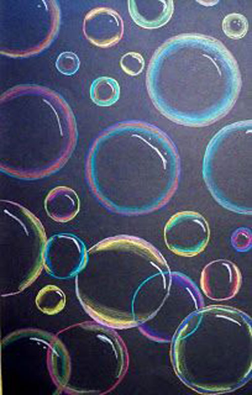 Blow Bubbles Chalk Art
