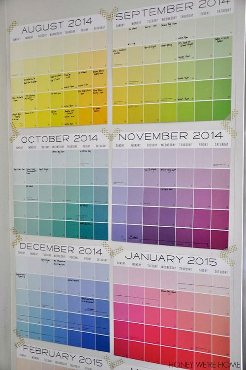 24 Back to School Organization Ideas - Organized Wall Calendar