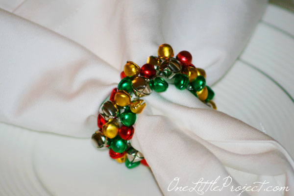 How to make Jingle Bell napkin rings. These are so cute for Christmas and just like the ones at Pier 1.