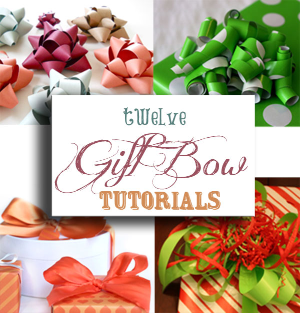 12 Fabulous Gift Bow Tutorials - Just in time for Christmas!  | onelittleproject.com