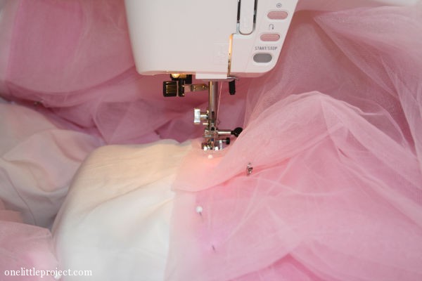 how to sew a tutu bedskirt