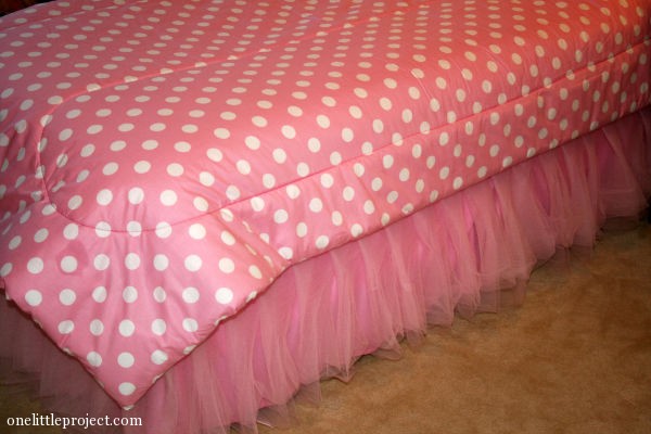 how to make a tulle bedskirt