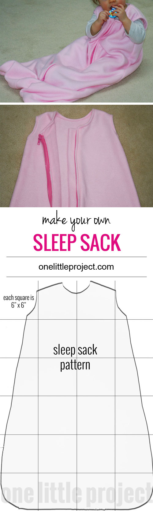 It's not that difficult to make your own sleep sack, so I decided to try it. It certainly beats paying $30 for another one!