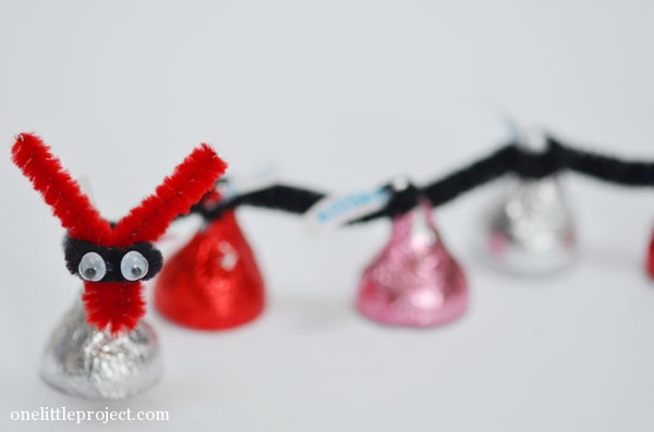 4 Easy Valentine's Day Candy Wrapping Ideas | onelittleproject.com