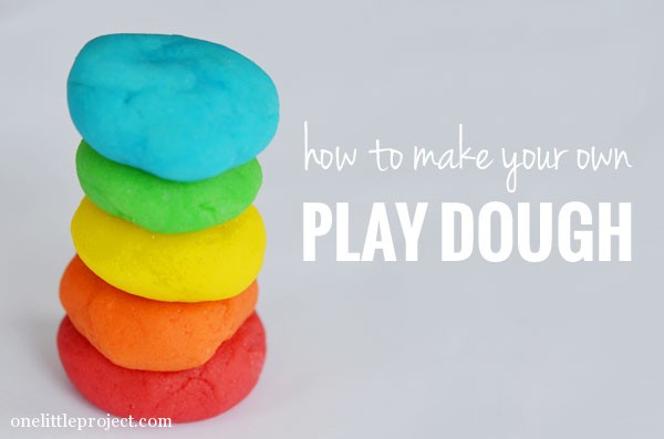 how to make your own play dough | onelittleproject.com