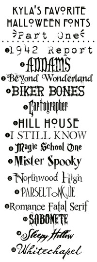 Halloween-Fonts