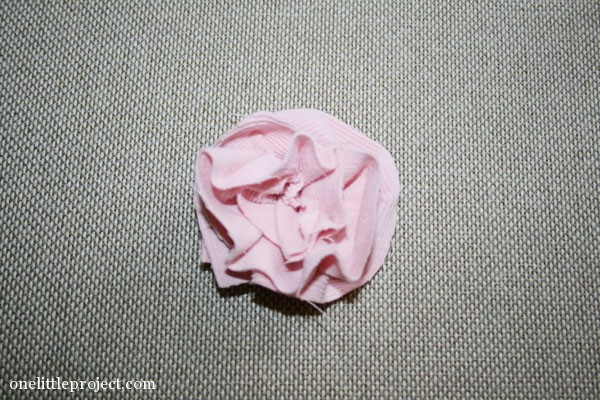 fabric flower from corduroy