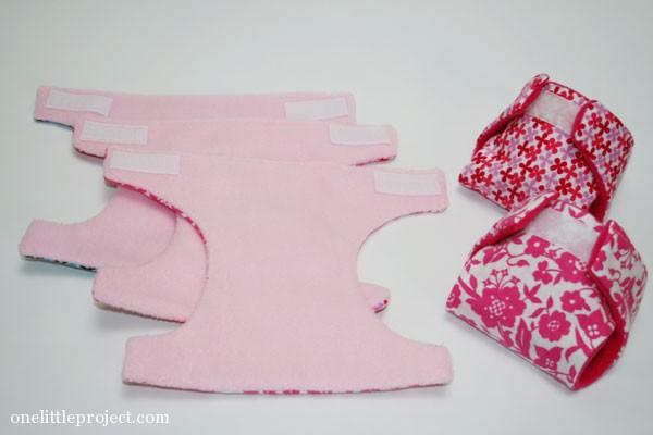 make your own cloth doll diapers