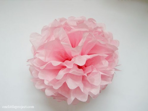 How to Make Tissue Paper Pom Poms - an easy step by step tutorial