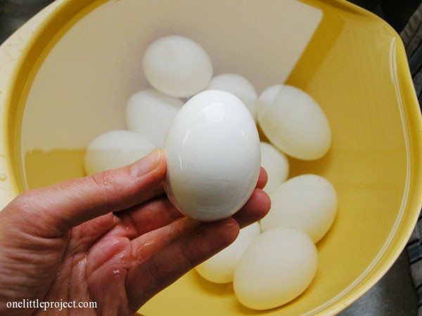 How to make baked hard boiled eggs | onelittleproject.com