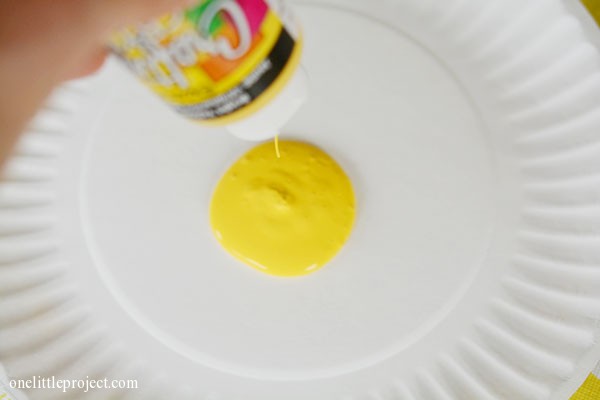 Easy cookie cutter painting craft for preschoolers | onelittleproject.com