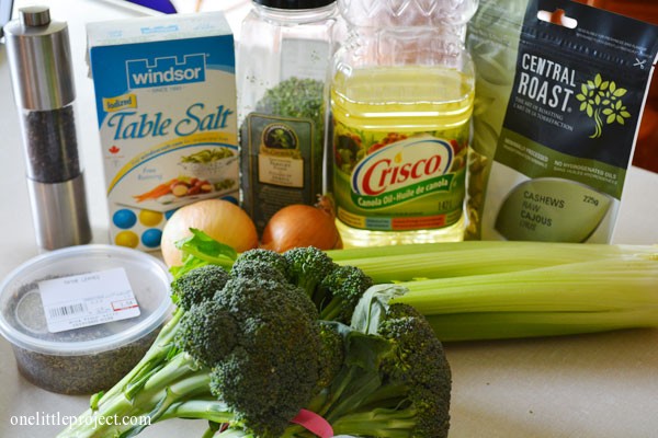 Gluten free broccoli soup recipe with a cashew base