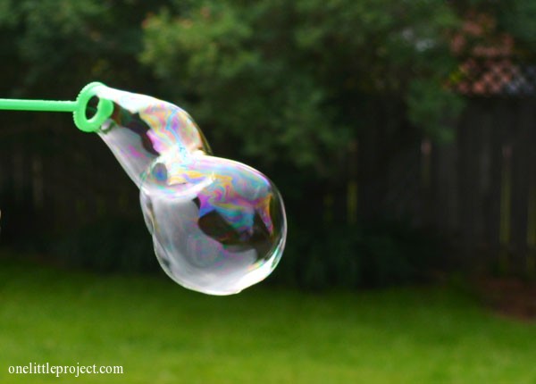 How to make bubble solution | onelittleproject.com