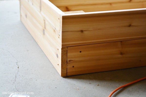How to make a garden box | onelittleproject.com