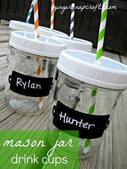 mason jar drink cups
