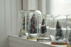 mason jar snow globes