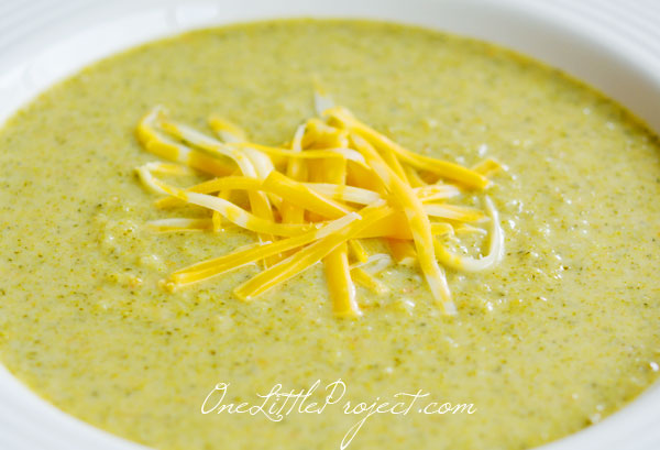 Cream of broccoli soup - a delicious and healthy recipe, especially when you use milk instead of cream and don't add loads of cheese.