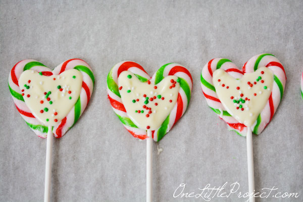 Candy Cane Hearts - The trick is to melt the candy canes in the oven first so they stick together. If you don't get around to making these at Christmas they are great for Valentine's day too!
