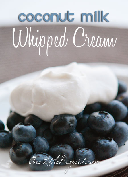 Coconut Whipped Cream - There aren't many substitutes that have a similar taste and texture to the real thing, but this one is delicious!