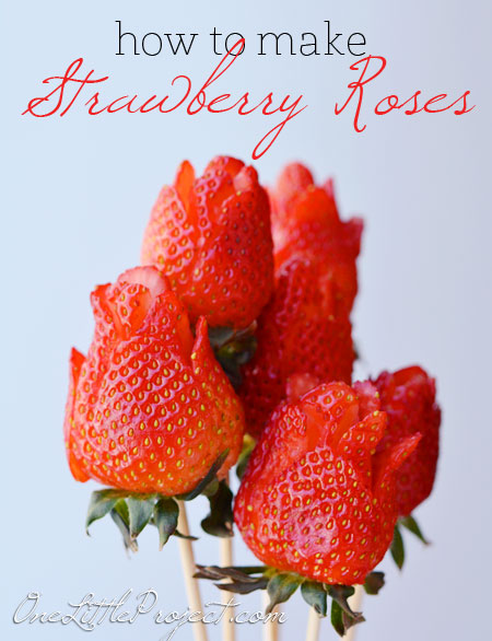 Easy strawberry rose tutorial! These are super easy to make and don't require any special tools!