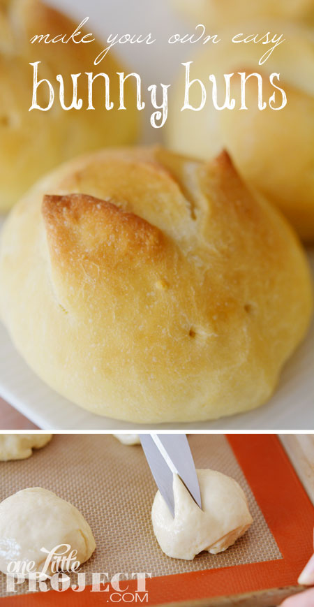 Make your own easy bunny buns! All you need is a good dough recipe and a pair of scissors!