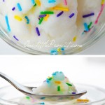 Homemade ice cream using snow! This recipe for snow ice cream is super easy! 4 simple ingredients and it makes the best snow day treat ever!