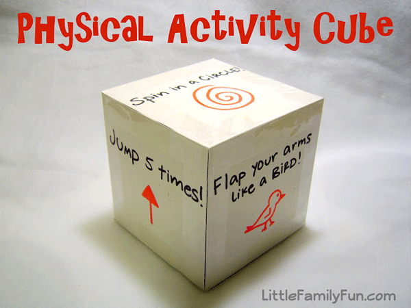 25 Kid Friendly Rainy Day Crafts - Physical Activity Dice