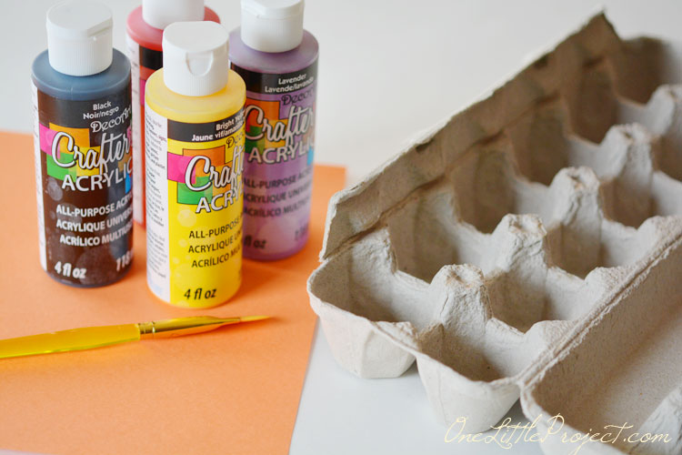 These fun little candy filled Easter egg carton chicks are a super cute Easter craft idea for kids.