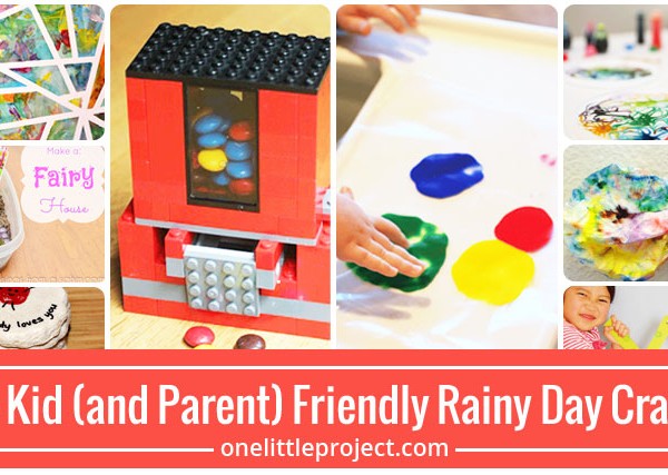 25 Kid (and Parent) Friendly Rainy Day Crafts