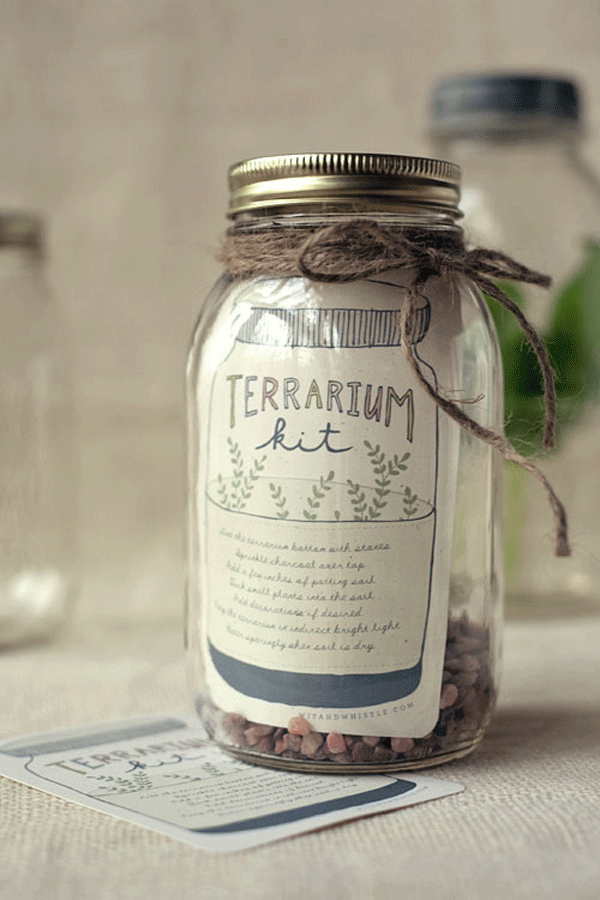 Eco-Friendly Homemade Mother's Day Gift Ideas - DIY Terrarium Kit