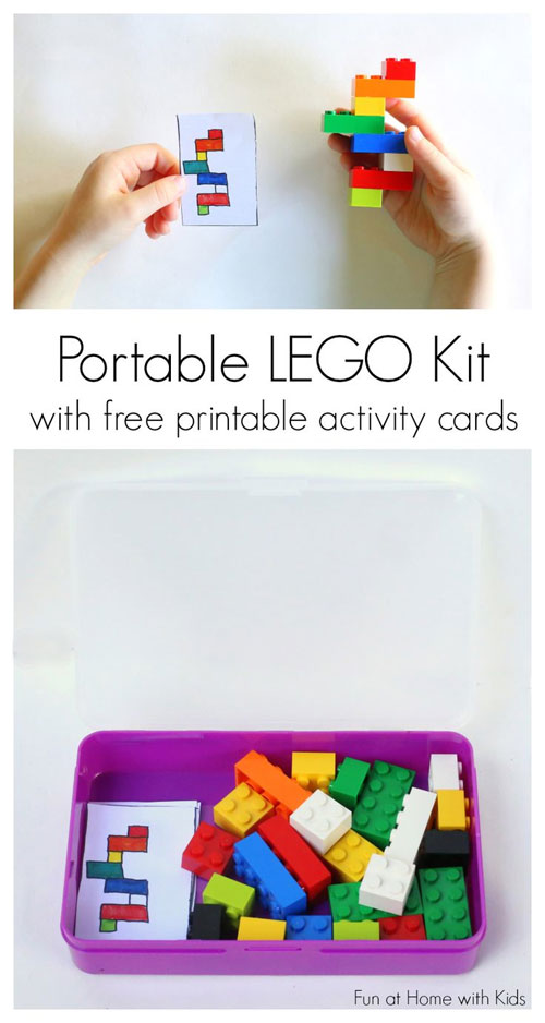 40+ DIY Travel Activities - DIY Portable Lego Kit