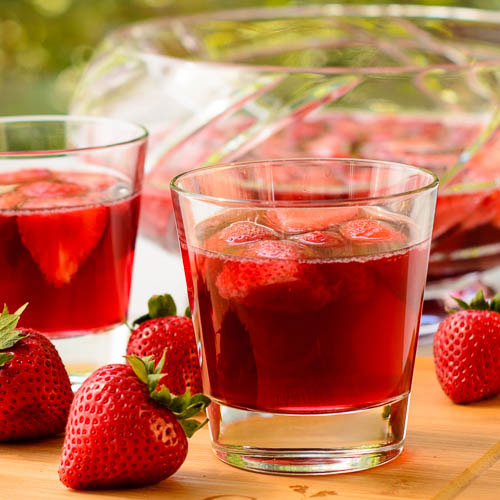 50+ Best Recipes for Fresh Strawberries - German Strawberry Wine Punch