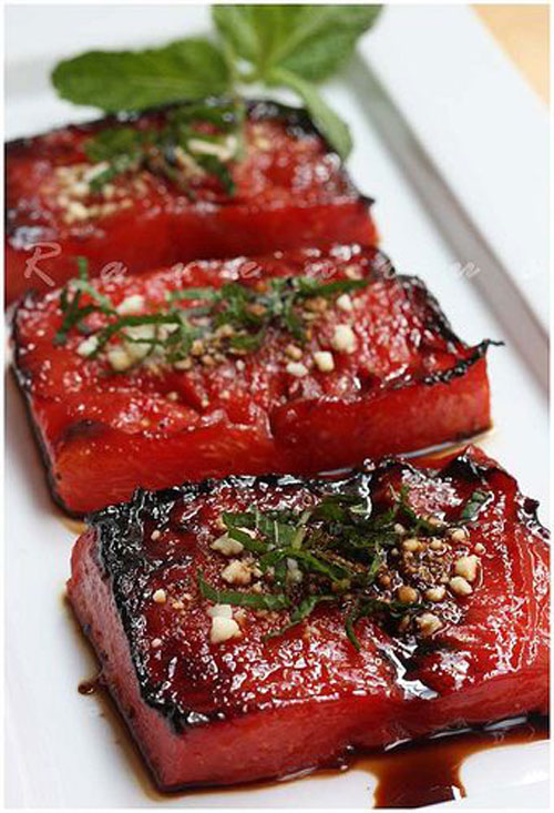 50+ Best Recipes for Fresh Watermelon - Grilled Watermelon Steak