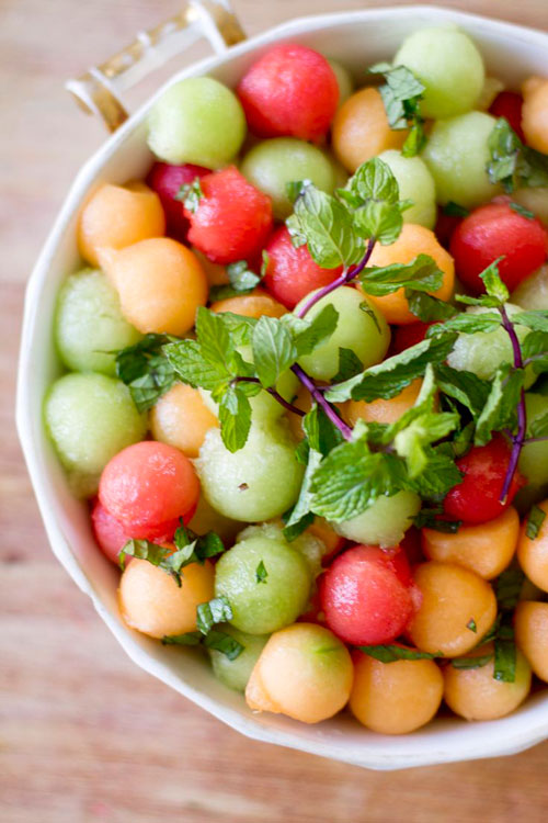50+ Best Recipes for Fresh Watermelon - Minty Watermelon Salad
