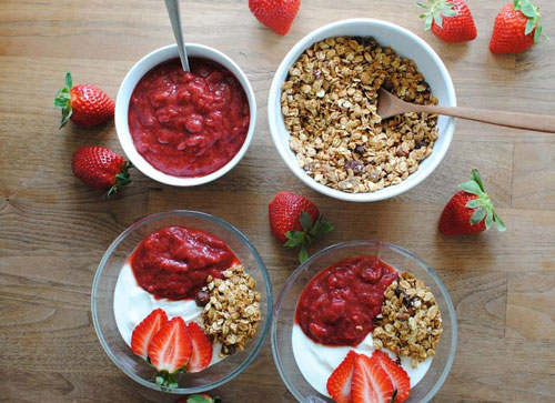 50+ Best Recipes for Fresh Strawberries - Strawberry Rhubarb Compote