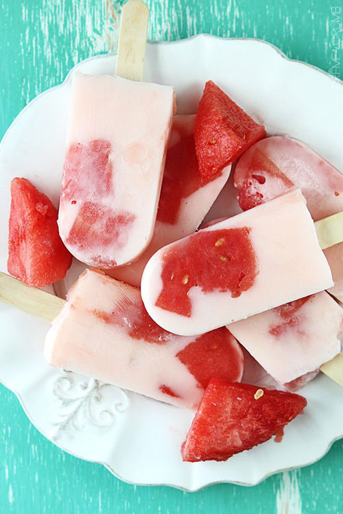 50+ Best Recipes for Fresh Watermelon - Two Ingredient Watermelon Popsicles