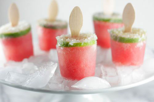 50+ Best Recipes for Fresh Watermelon - Watermelon Margarita Poptails