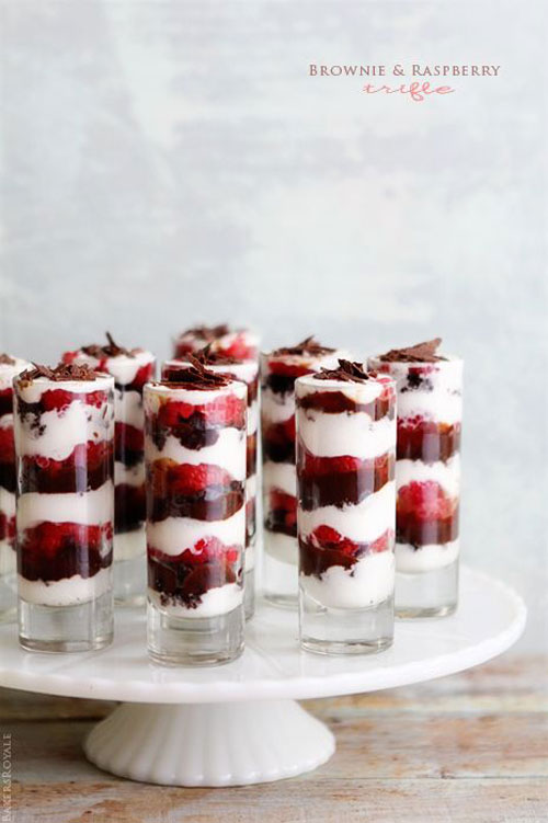 50+ Best Recipes for Fresh Raspberries - Brownie and Raspberry Trifle