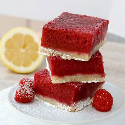 50+ Best Recipes for Fresh Raspberries - Raspberry Lemonade Bars