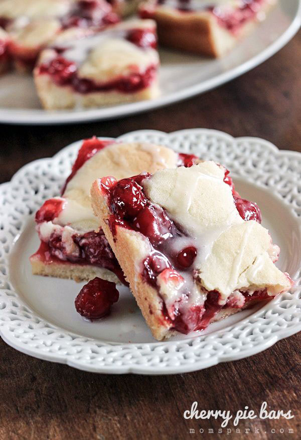 50+ Best Squares and Bars Recipes - Cherry Pie Bars